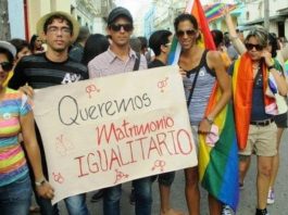 Protestan por matrimonio igualitario en Cuba