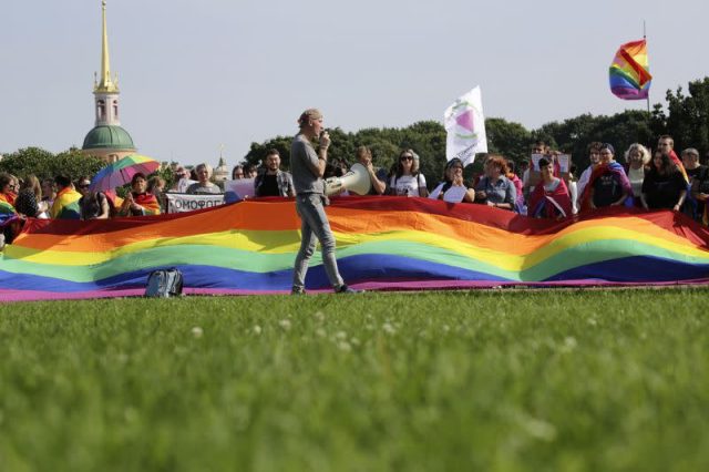 protesta LGBT+ en Rusia